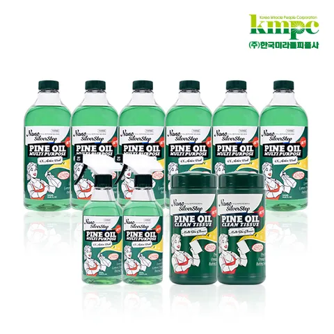 [더블패키지]은나노스텝시즌4 다용도500ml*2개+다용도1,000ml*6개+분무기2개+클린티슈2