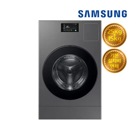 삼성 비스포크 AI 콤보 세탁기 건조기 렌탈 (25kg+15kg) WD25DB8995BZ