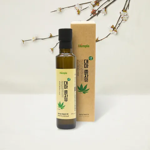 [헴플라] 生 대마종자유250ml 1병 국내 HACCP 공장 냉압착! 청정 캐나다산 100% Hemp Seed Oil