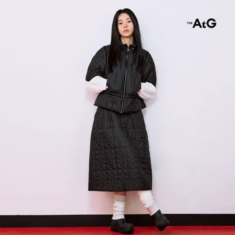 [온플][최초가79,900원]더엣지 25FW 메종 퀼팅 스커트