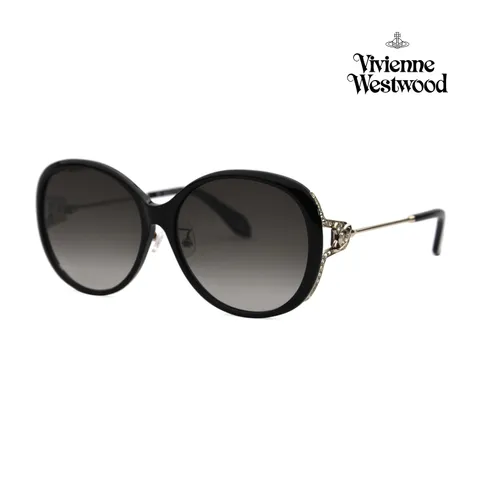 비비안웨스트우드 VW1530S 01 공식수입 라운드 뿔테 오버사이즈 여성 명품선글라스