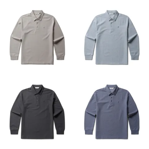 [롯데백화점][올젠]와플  조직감 긴팔 카라 티셔츠 ZBF3TT1202