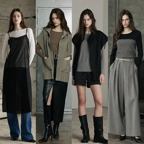 25FW GGPX 모달 스판 보트넥 티셔츠 4종 GX253F0401TS