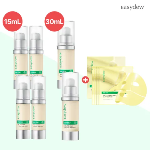 [1/단한번] 대웅제약 이지듀 멜라토닝 앰플 15ml*4개+30ml*2개+겔마스크1박스