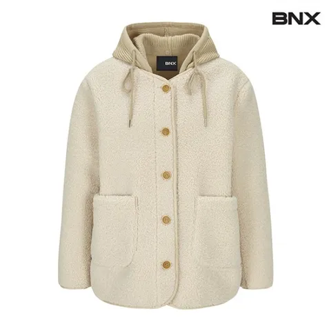 정상가159,000 | 양털 캐쥬얼 아웃 포켓 후드 점퍼 (BW4JP009L0)