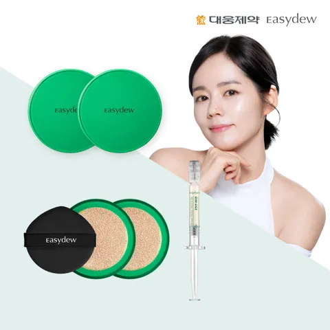 [한가인쿠션/1]최신상 대웅제약 이지듀 멜라토닝 앰플쿠션 본품2+리필2