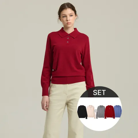 울캐시미어카라니트3종세트