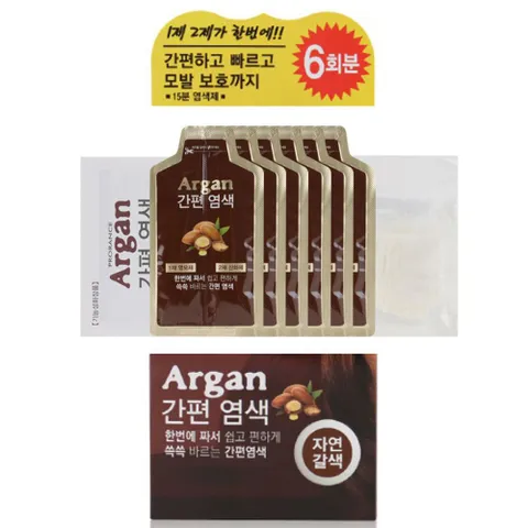 한 번에 짜서 간편하게 쏙쏙 바르는 염색약 자연갈색 번에 짜서 간편하게 바르는 염색약