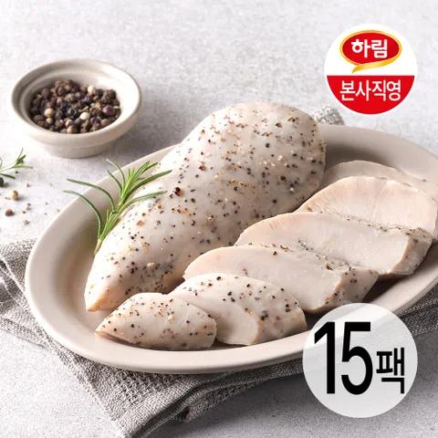 수비드 닭가슴살 블랙페퍼 100g 15팩