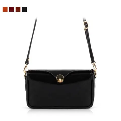 천연 소가죽 여성 여자 핸드백 미니 크로스백 숄더백 엘리통