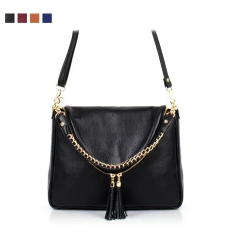 천연 소가죽 여성 여자 핸드백 미니 크로스백 숄더백 벤지