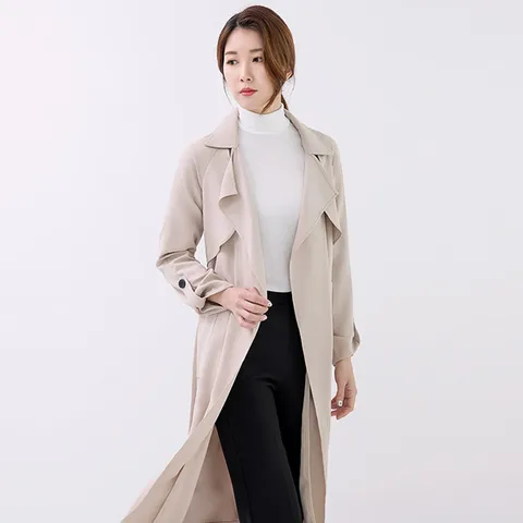 롤업 워터풀라인 여성 트렌치코트/사파리점퍼/간절기자켓	