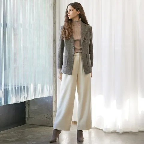 [스튜디오지]WOOL WIDE PANTS_IVORY