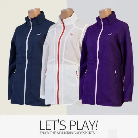 [마운틴가이드]봄여름 여성 롱 바람막이 자켓 MZM-J91-004