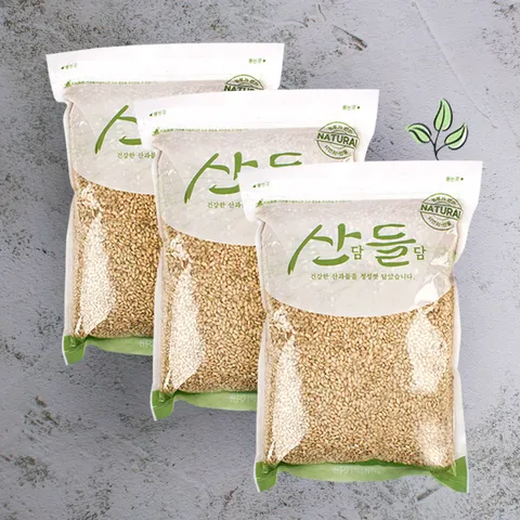 산담들담 우리잡곡 찰현미 1kgx3봉