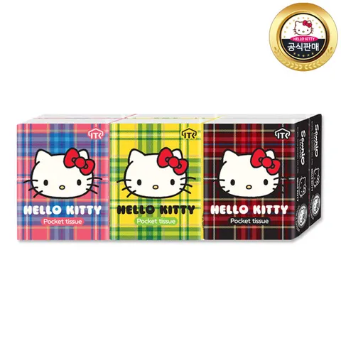 헬로키티 휴대용 포켓티슈 3겹 10매 6개 x 1팩 총6개