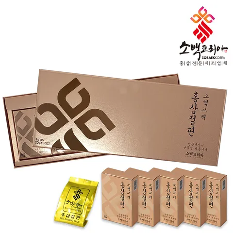 [소백코리아] 홍삼절편 20g 5본