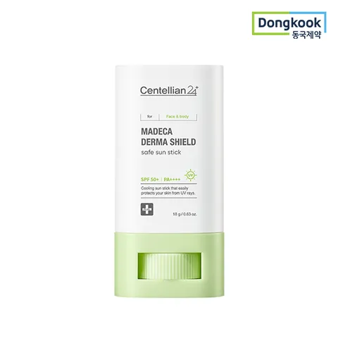 센텔리안24 마데카 더마쉴드 세이프 선스틱 18g 1개(SPF50+ PA++++) 24H 촉촉 쿨링효과 진정 자외선차단제
