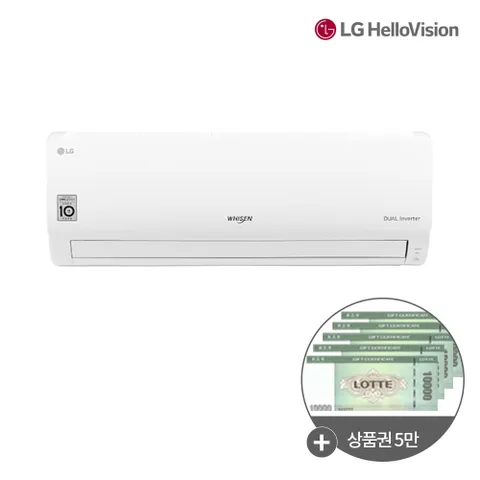 [렌탈] LG헬로비전 LG 7평 에어컨 SQ07B9PWDS 3년약정 월23300