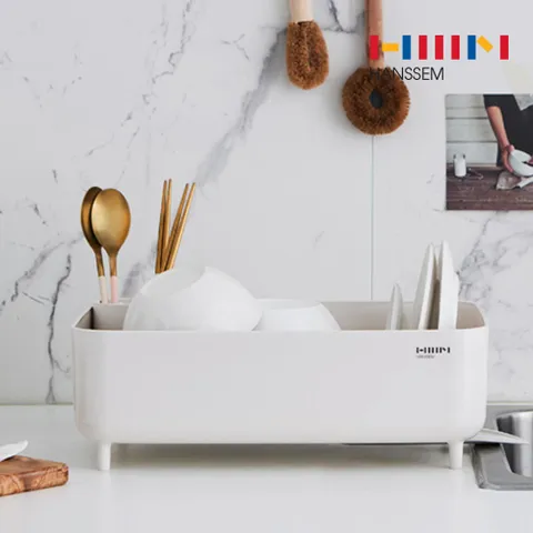 [한샘몰x4BNK] 컴팩트 식기건조대 - 설거지 씽크대 물빠짐 추천 설거지