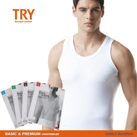 트라이 남자런닝 5장 / 런닝셔츠 메리야스 민소매