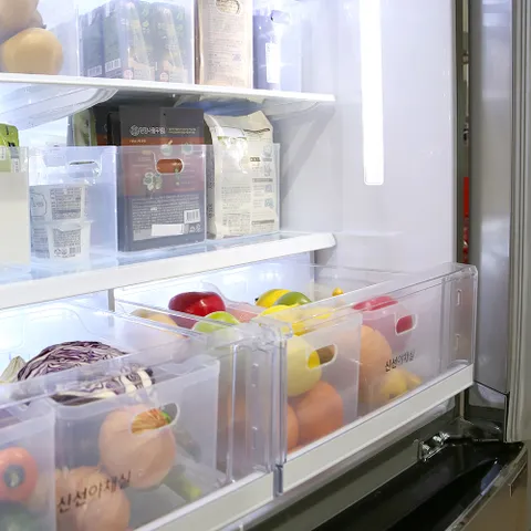 하프트레이대 4개+하프트레이소 4개  냉장고정리 팬트리수납