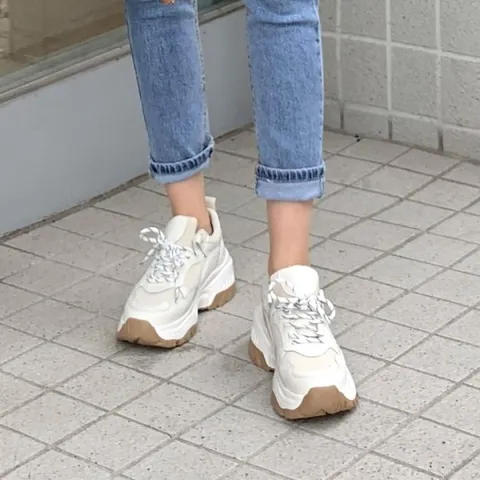 소보제화 [최초가 81800]크루즈 소가죽 키높이 스니커즈 7cm