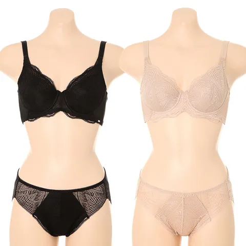 세미보정 풀컵 브라 레이스팬티 세트WBRP020EFWPTP020A