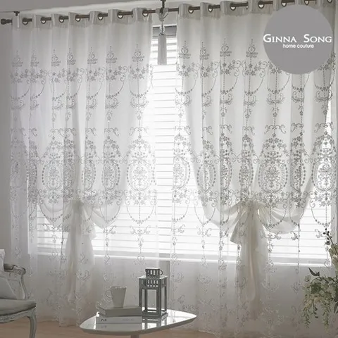 지나송 뮤 웨딩스타일 이중암막커튼 풀세트