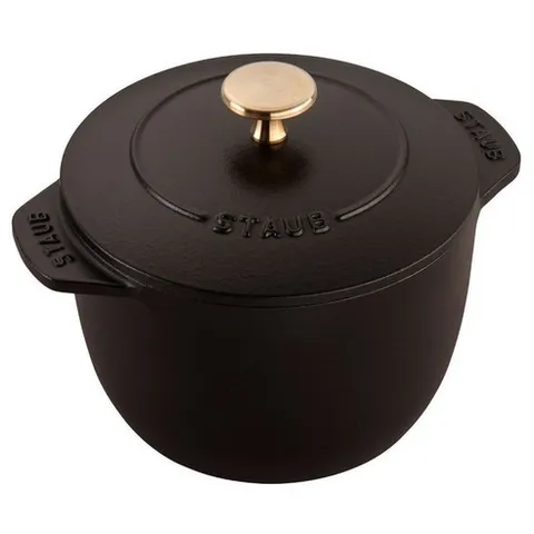 스타우브 인덕션 라이스 꼬꼬떼 양수냄비, 16cm, 블랙, 1개