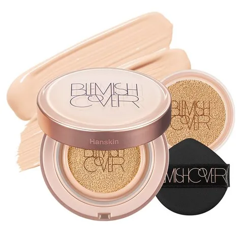 한스킨 세미매트 블레미쉬 커버 컨실 쿠션파운데이션 본품 11g + 리필 11g, N21 크림, 1개