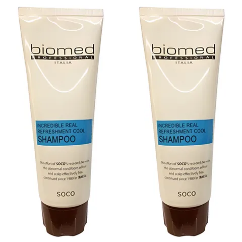 바이오메드 프로페셔널 리얼 리후레쉬먼트 쿨 여행용샴푸, 100ml, 2개
