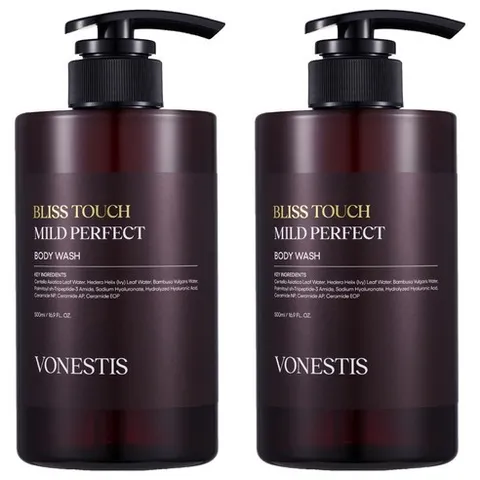 본에스티스 블리스터치 마일드 퍼펙트 바디워시, 500ml, 2개