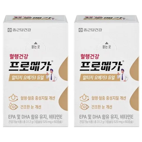 프로메가 알티지 오메가3 듀얼, 60정, 2개