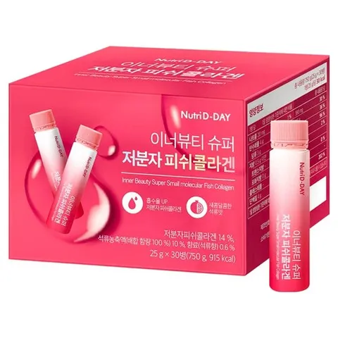 뉴트리디데이 이너뷰티 슈퍼 저분자 피쉬콜라겐, 25g, 30개
