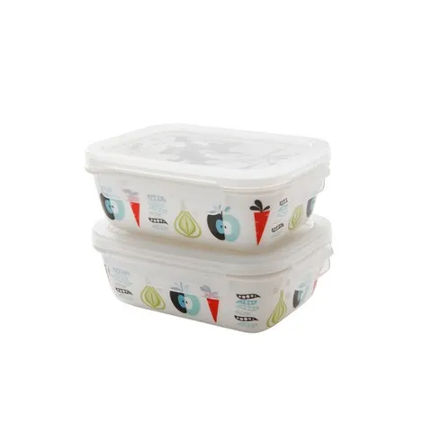 ZEN 런치 ISAK 직사각 밀폐용기 400ml 2p 세트, 1세트, 단품