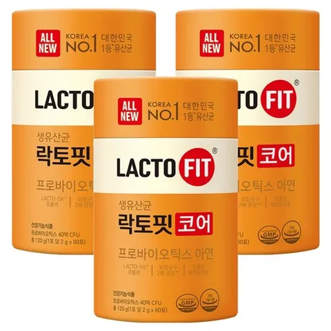 락토핏 코어 유산균 60p, 2g, 180개