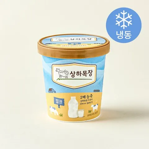상하목장 아이스크림 밀크 (냉동)