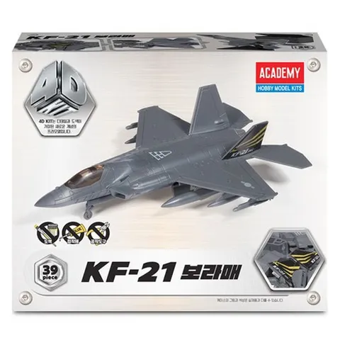아카데미과학 4D키트 KF-21 보라매 프라모델 15401, 혼합색상, 1개