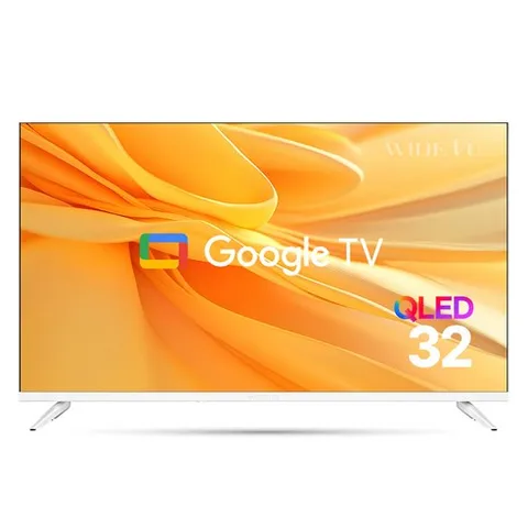 [10% 환급가전] 와이드뷰 FHD QLED 화이트에디션 구글 스마트 TV, GTWV320FHDQ11, 고객직접설치, 스탠드형, 81cm(32인치)