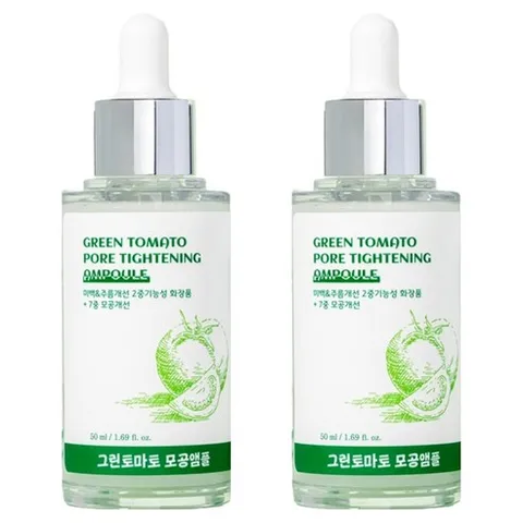 이지마인드 그린토마토 포어 타이트닝 모공축소 앰플, 50ml, 2개