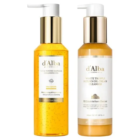 달바 비타 토닝 캡슐 클렌징 오일 150ml + 리턴 오일 크림 클렌저 150ml 세트 2종, 1세트