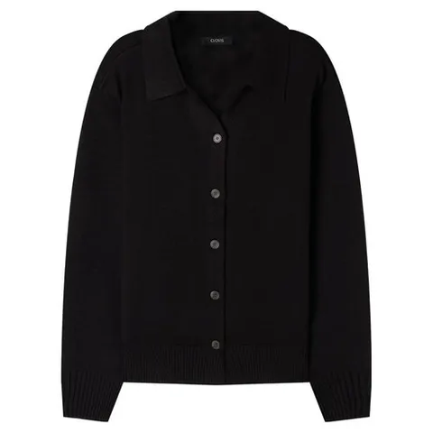 클라비스 여성용 아우터형 카라 가디건