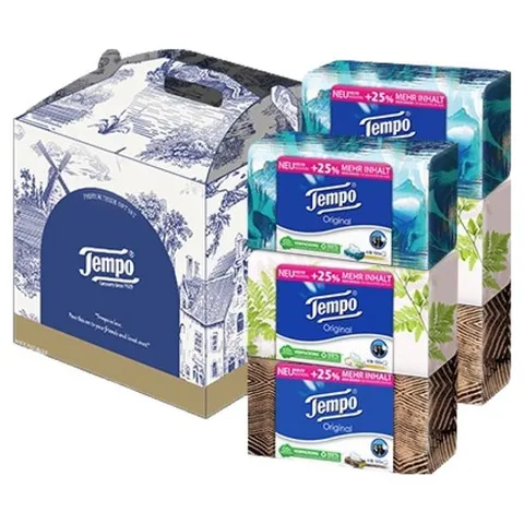 Tempo 천연펄프 갑티슈 4겹, 1개입, 6개
