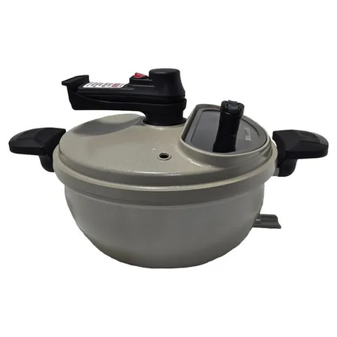 램프쿡 인덕션 자동회전냄비 베이지 HS-0010, 1개, 43cm
