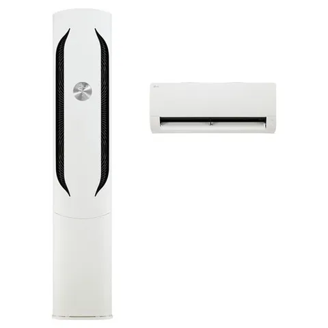 LG전자 듀얼 인버터 65.9㎡ + 18.7㎡ 휘센 오브제컬렉션 2 in 1 멀티형 에어컨 방문설치, FQ20VDWHM2(스탠드형), SQ06BDAWBJ(벽걸이형), FQ26DWAU(실외기), 일반배관형