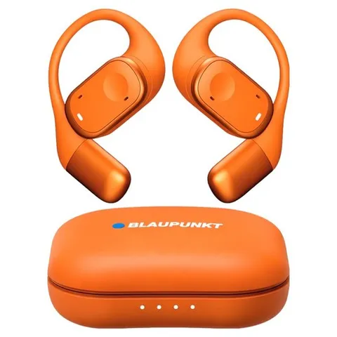 블라우풍트 AAC ENC 노이즈 캔슬링 오픈 귀걸이형 HI-FI 5.4 블루투스 이어폰, BLP-OE383OR, 오렌지