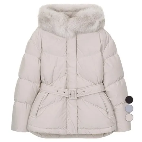 온앤온 여성용 벨티드 오버핏 구스다운 NEP3XMA05