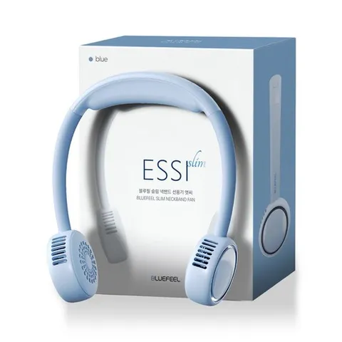 블루필 슬림넥 밴드 선풍기, BFN601, 에씨 블루