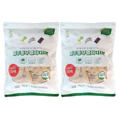 석하 제주 통무 멸치 다시팩, 480g, 2개